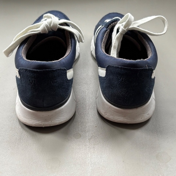 Vionic Nana Navy/White Sateen Lace up Sneakers - Picture 4 of 4